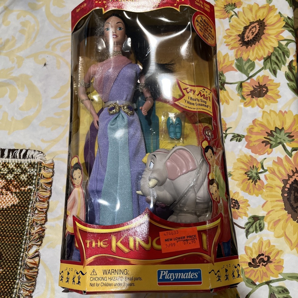 1999 The King & I Musical Tuptim And Husker #39001 Playmate Toys New